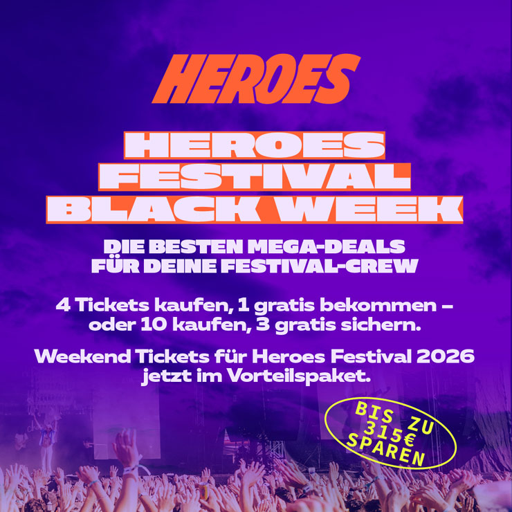 Heroes Festival Black Friday Tickets 2025