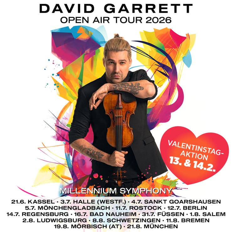 David Garrett Rabatt Tickets