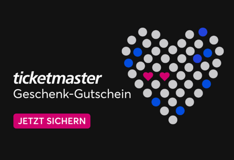 Geschenk Gutschein zum Valentinstag 2026 Tickets Konzerte
